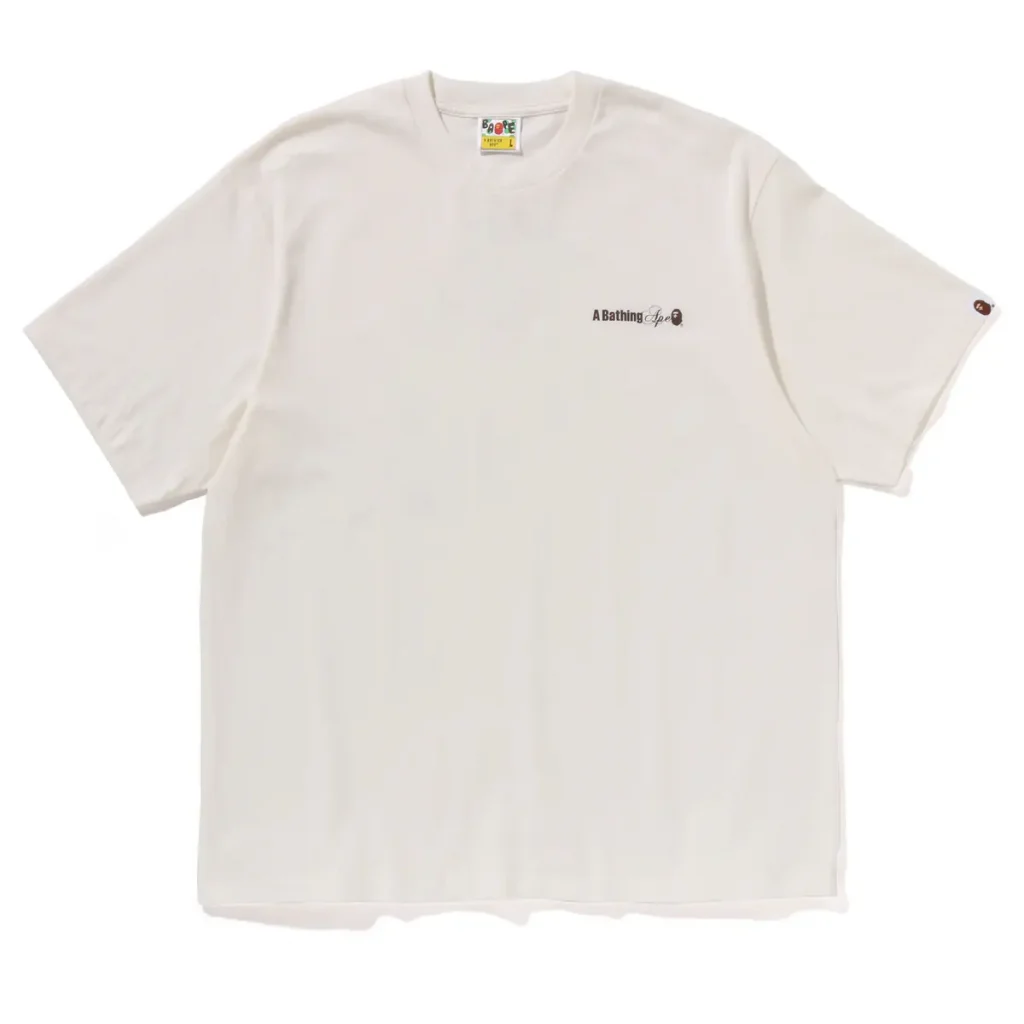 Water Print Logo Tee White