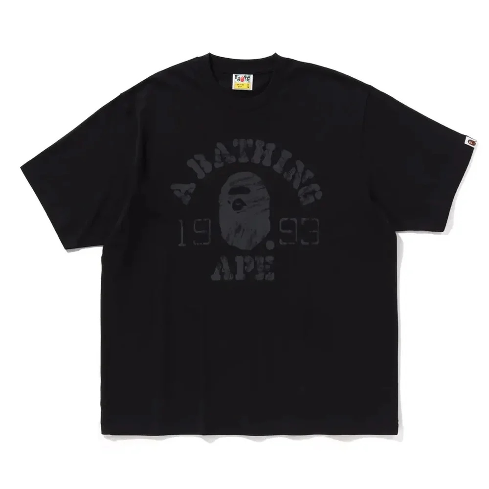 Vintage Ape Head College Tee Black