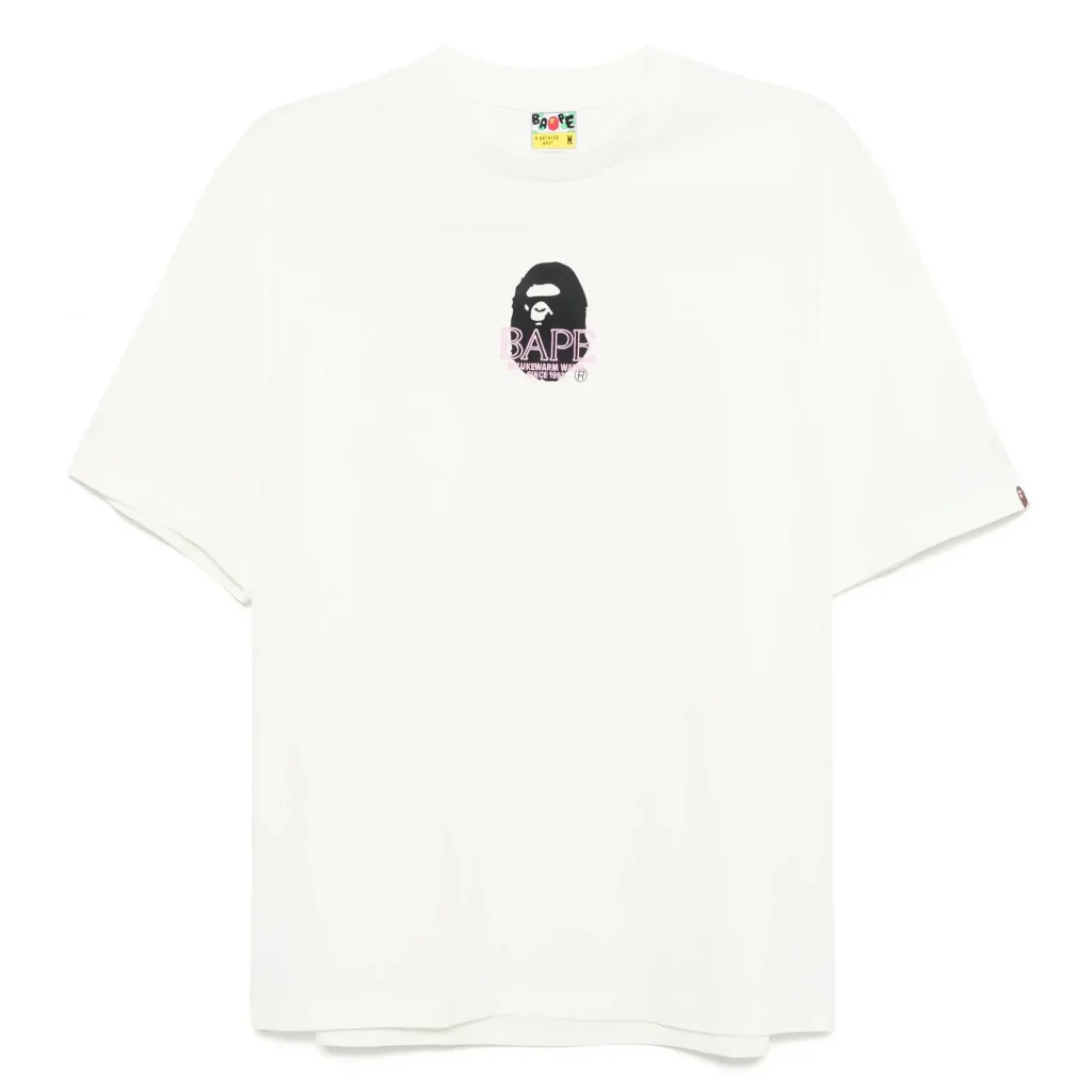 Mini Ape Head Logo Tee White