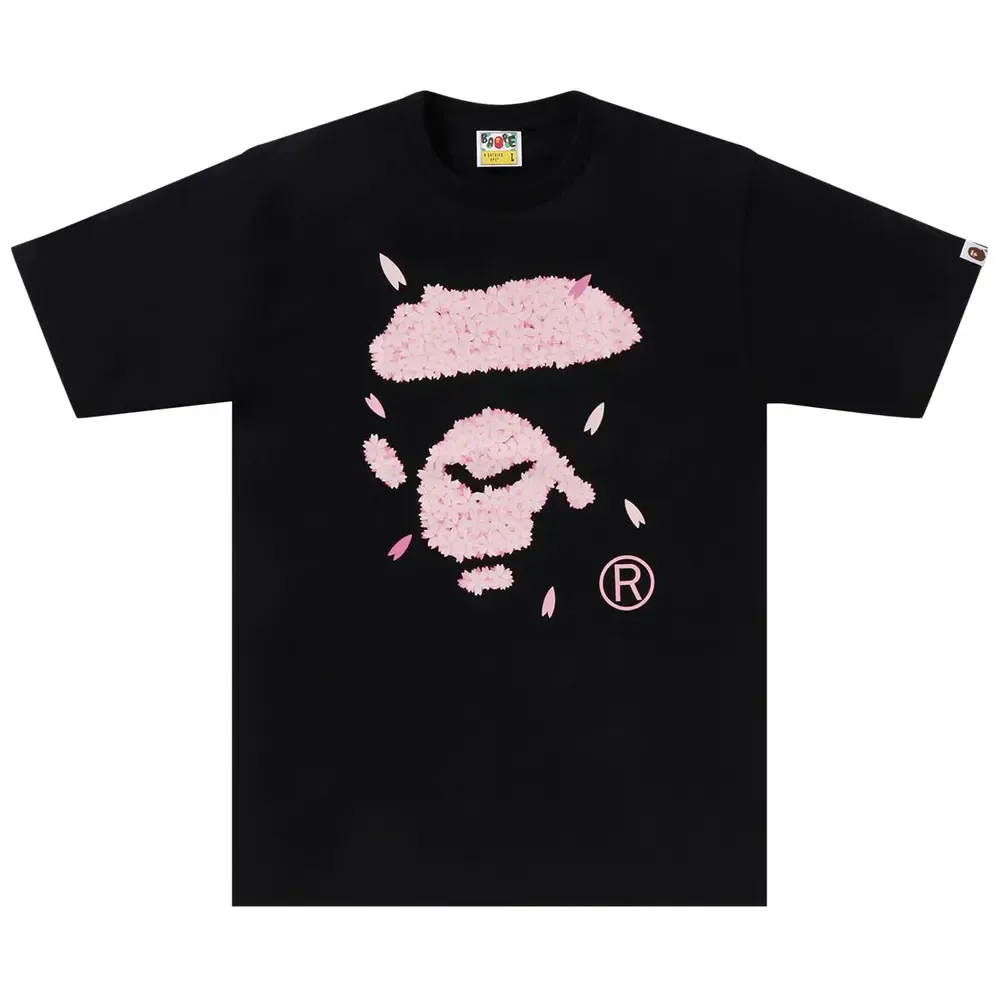 Sakura Ape Head Tee Black