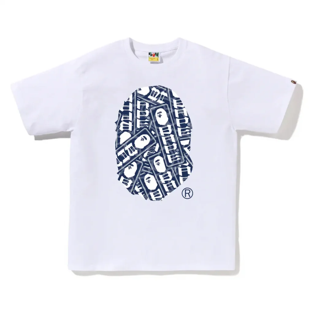Japanese Cloud Camo Label Tee White