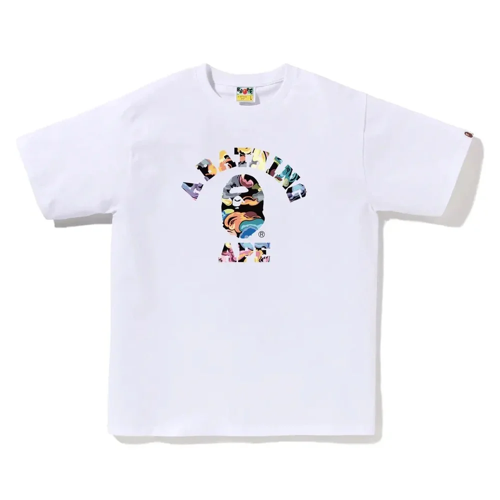 Art Camo College Tee White