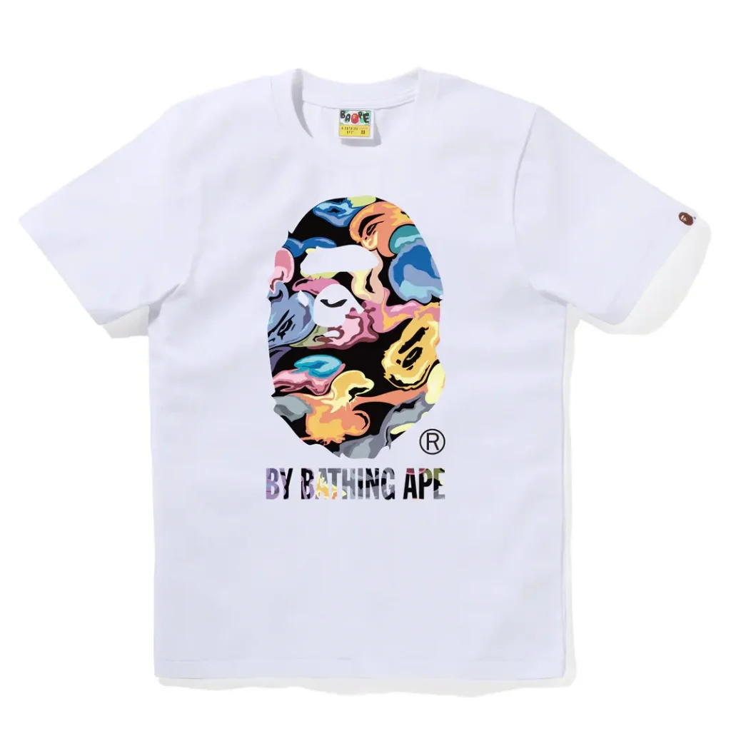 Art Camo By Bathing Ape Tee White