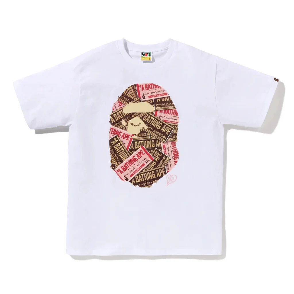 Chocolate Ape Head Tee White