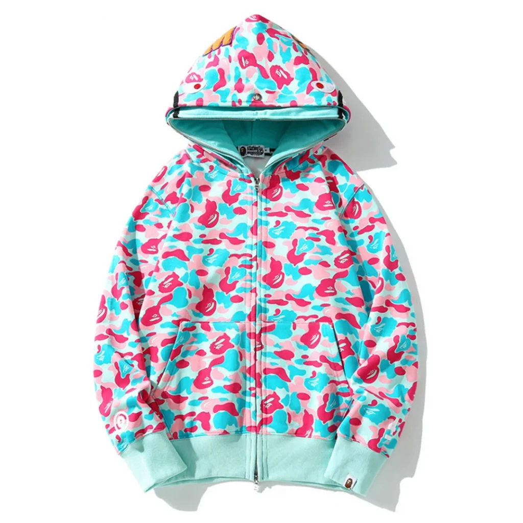 Miami 4th Anniversary Shark Full Zip Hoodie Pink