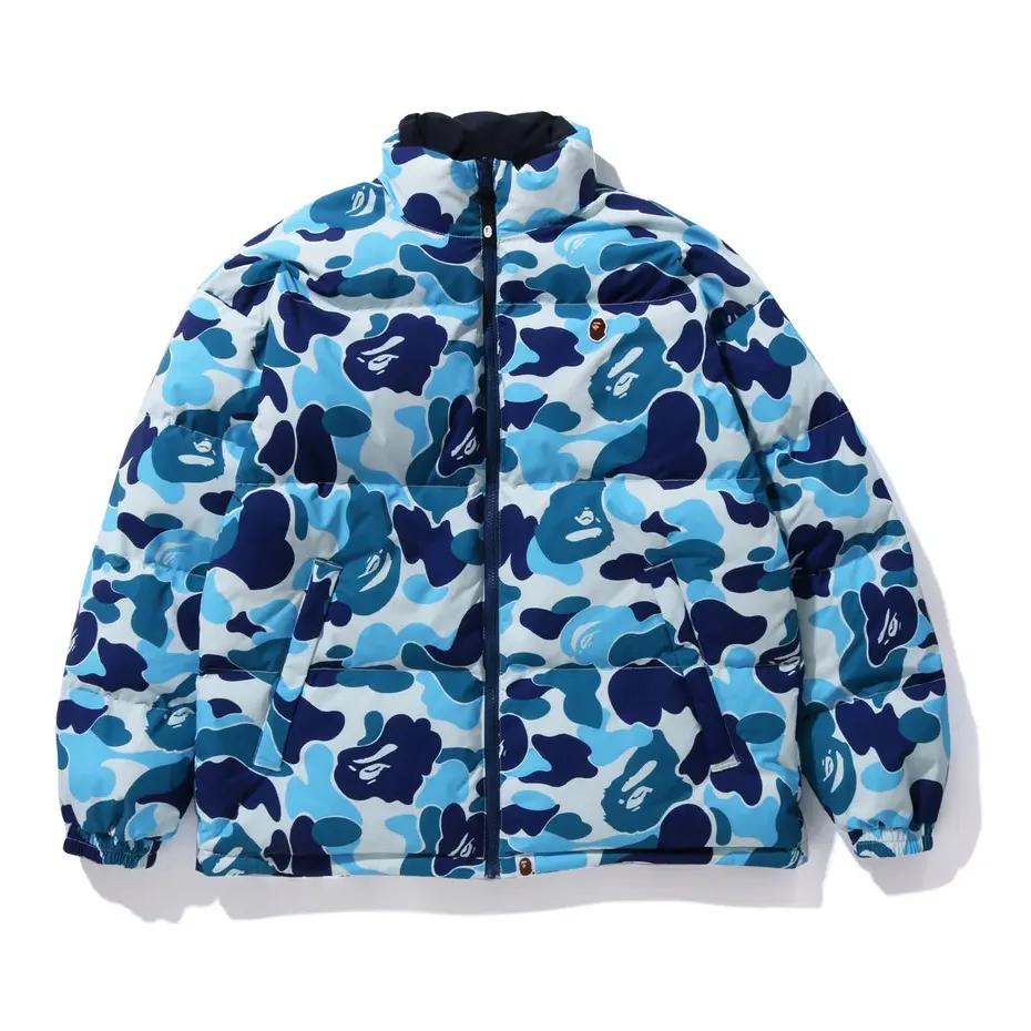 ABC Camo Reversible Down Jacket Blue