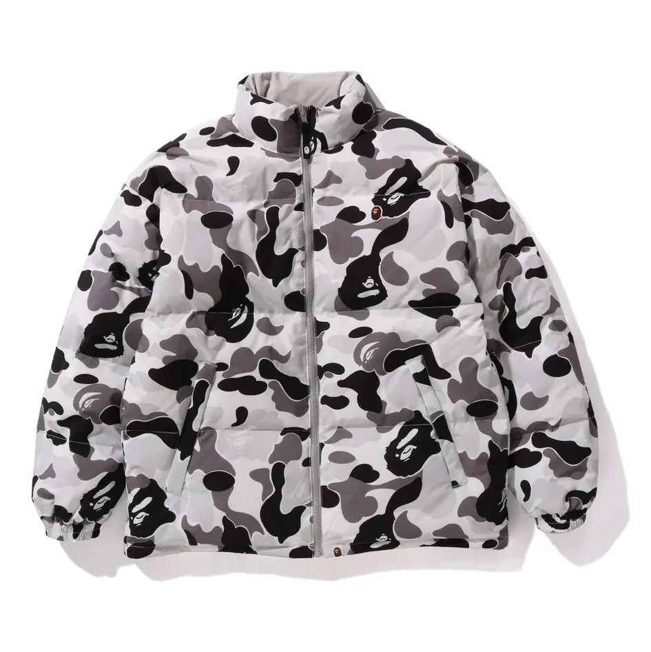 ABC Camo Reversible Down Jacket Grey