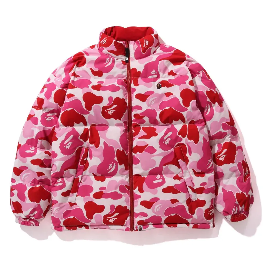 ABC Camo Reversible Down Jacket Pink
