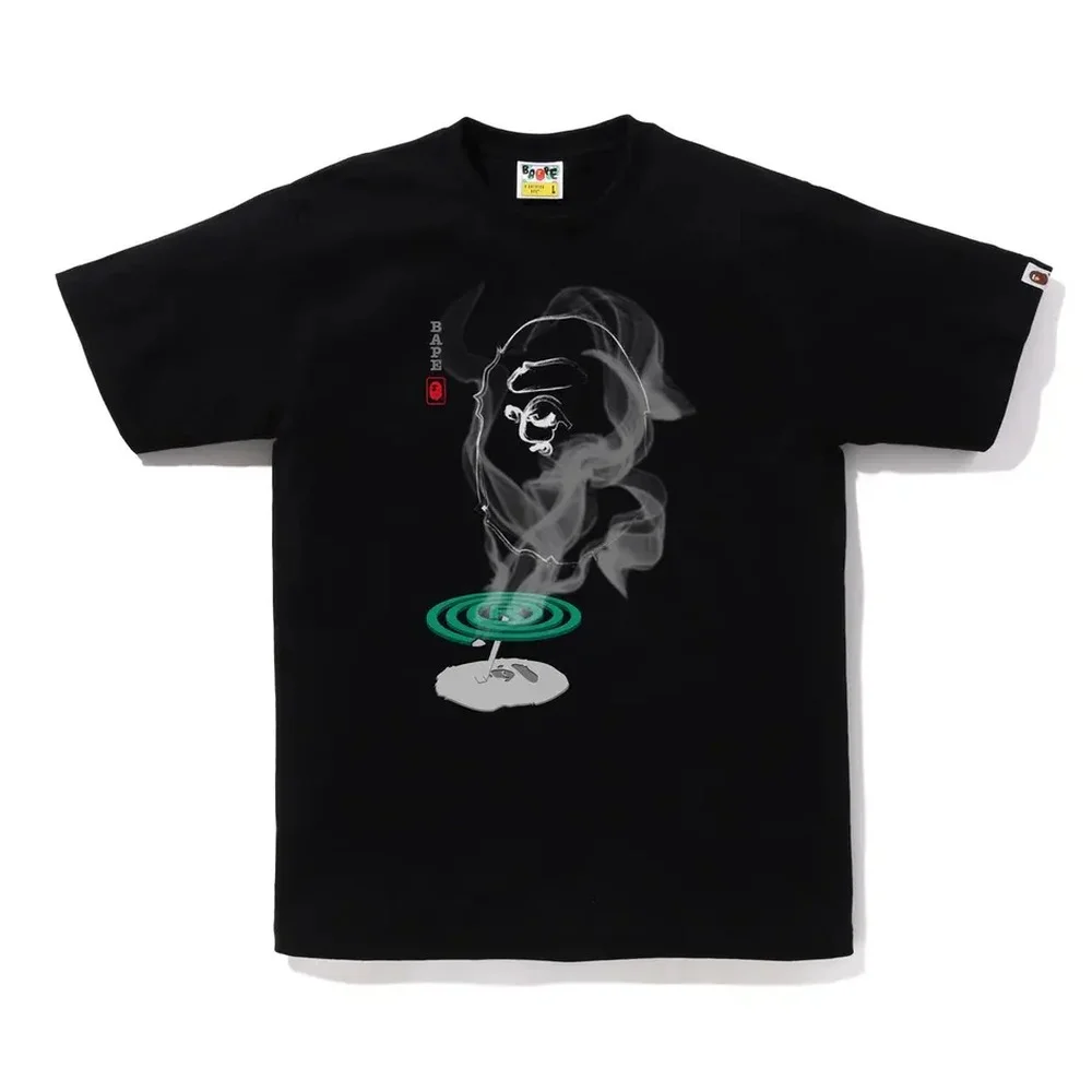 Smoke Ape Head Graphic Tee Black