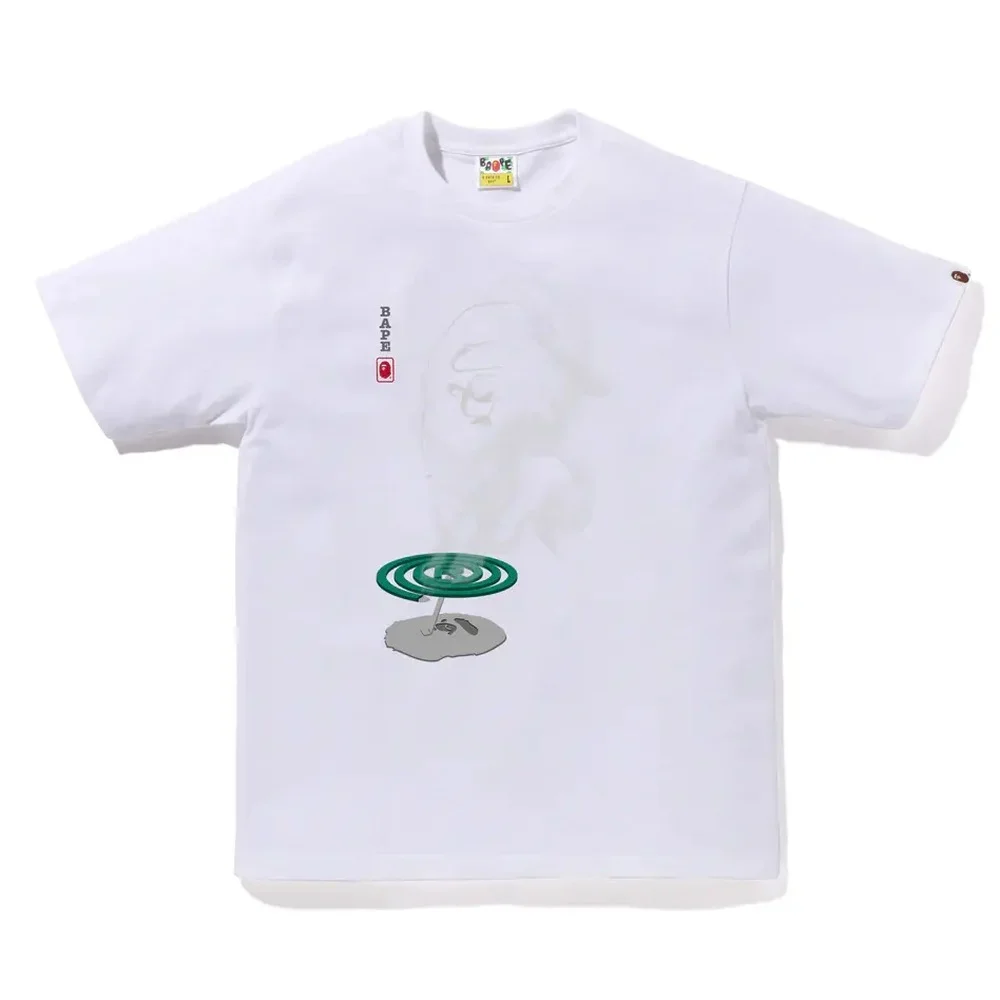 Smoke Ape Head Graphic Tee White