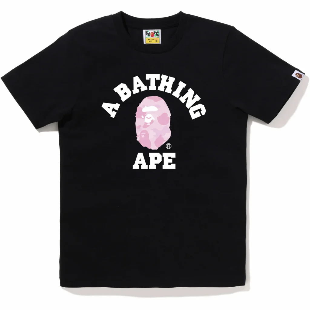 ABC Camo College Tee Black Pink
