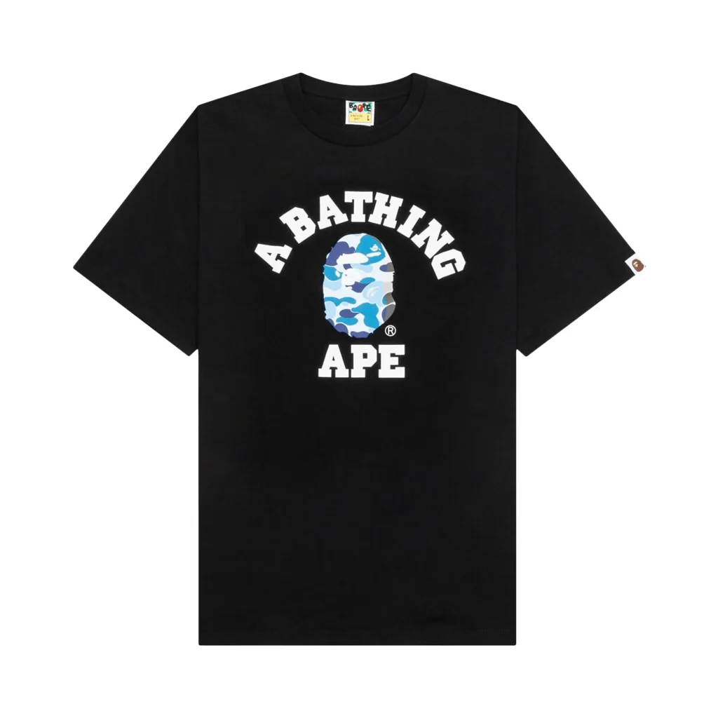 ABC Camo College Tee Black Blue