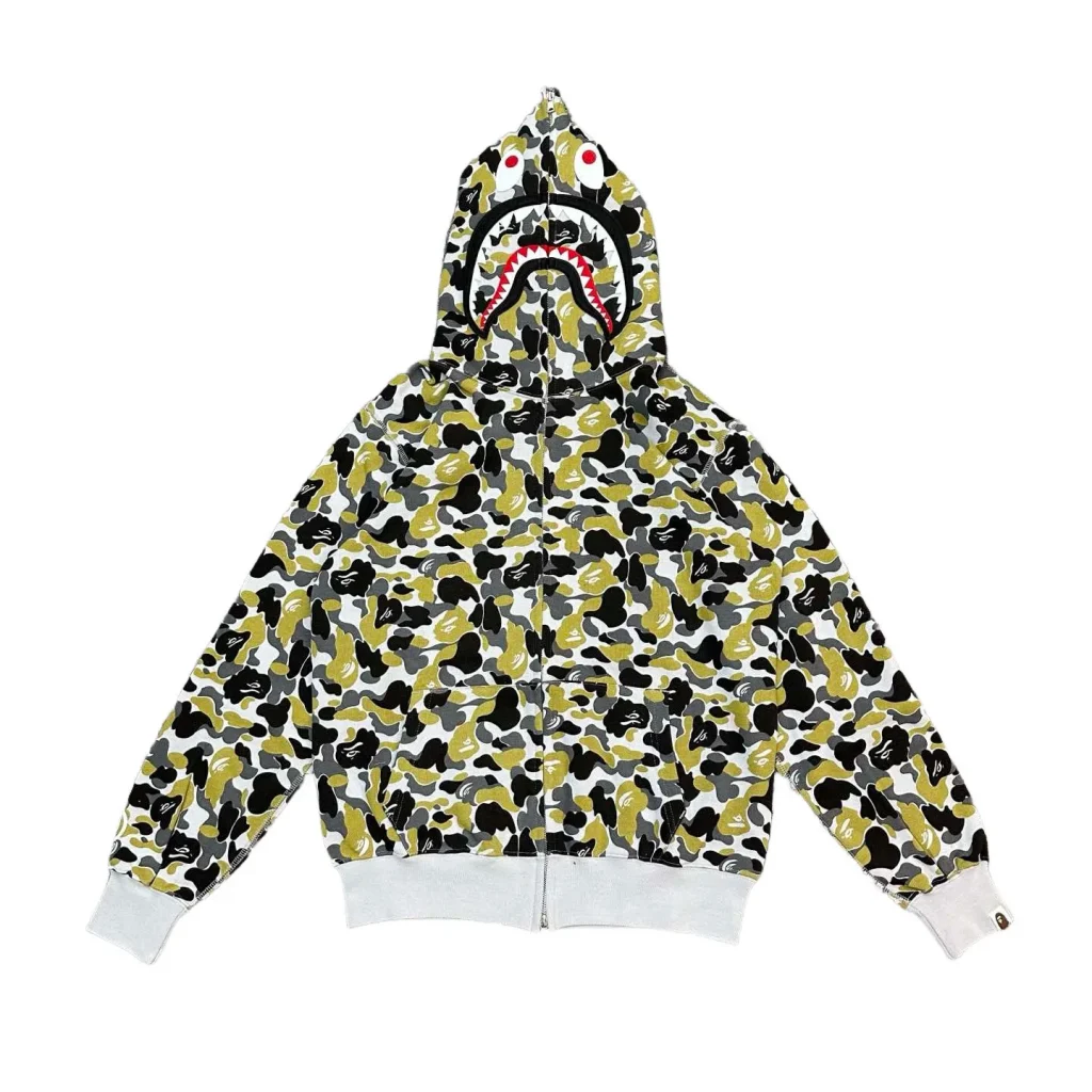 Shark Full Zip Hoodie Grey