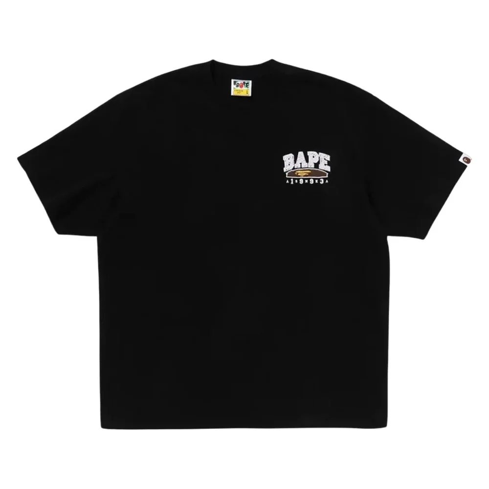 Hand Draw Relaxed Fit Tee Black