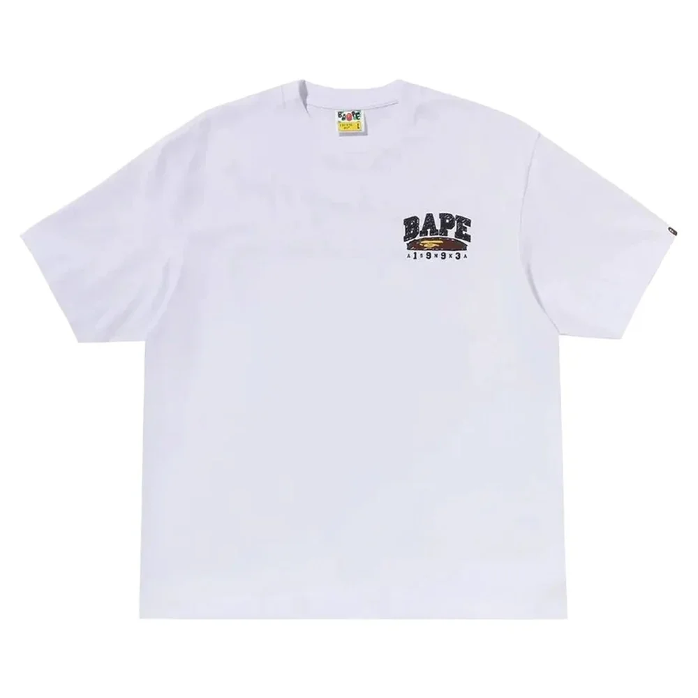 Hand Draw Relaxed Fit Tee White