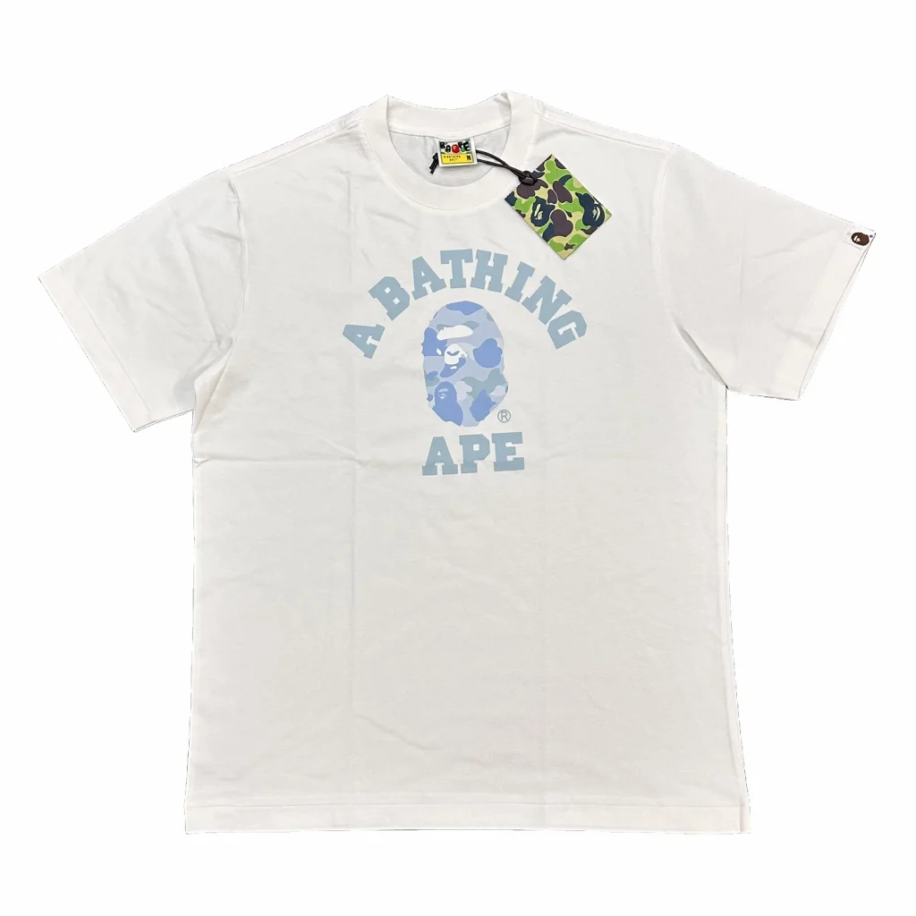 ABC Camo College Tee White Blue