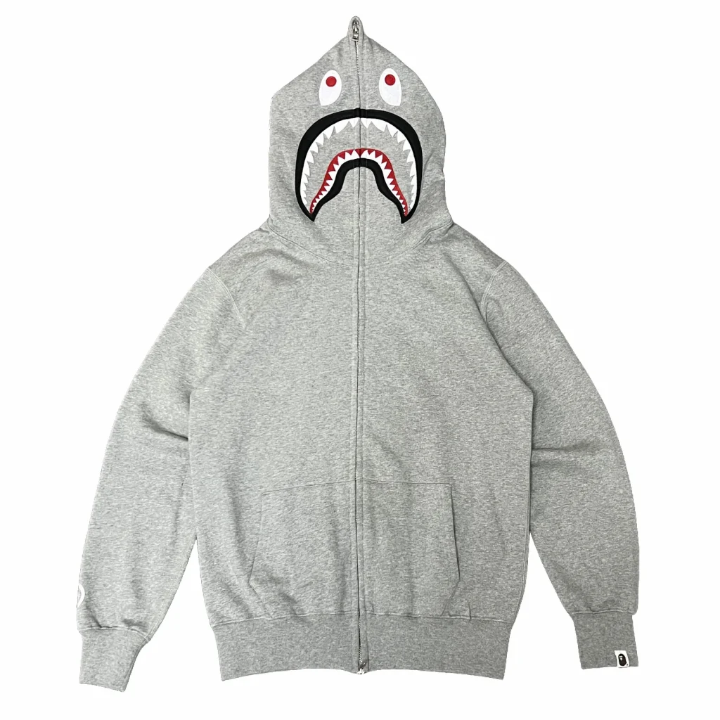Tiger Shark Full Zip Hoodie Grey